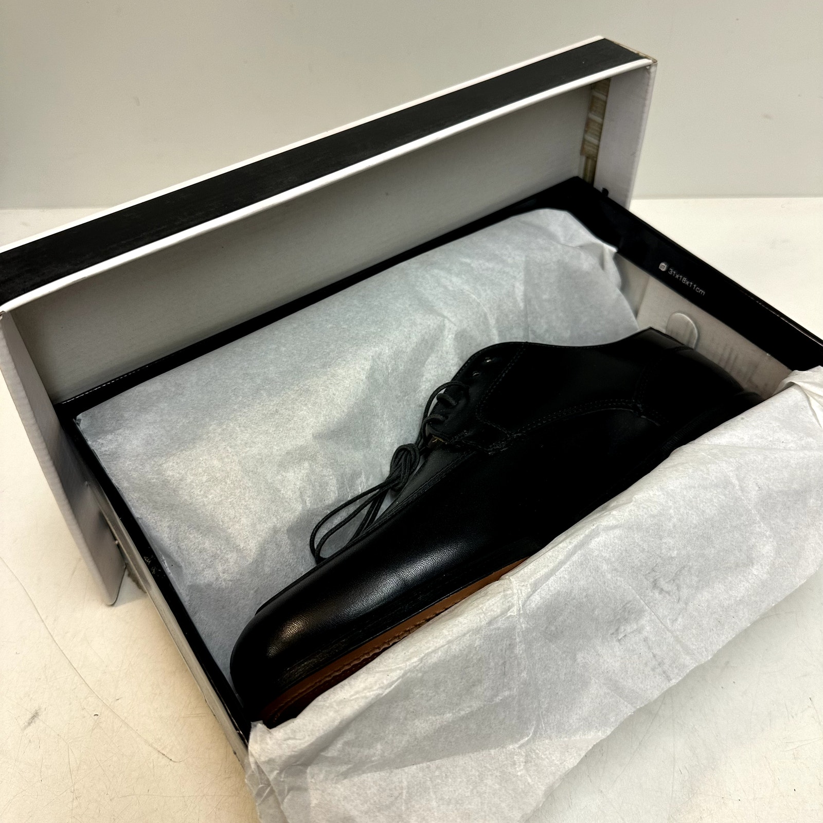 Nib Rancourt & Co. X Footjoy Split Toe Derby Dress Shoe Black Calf 79213 9.5 E — image 2 of 8